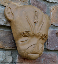 Load image into Gallery viewer, History Egyptian Leopard Tut tomb 12" sculpture wall plaque statue www.Neo-Mfg.com Museum reproduction sekhmet p15