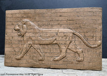 Load image into Gallery viewer, Assyrian Babylonian Lion Processional Way wall plaque art Sculpture 15.25" www.Neo-Mfg.com