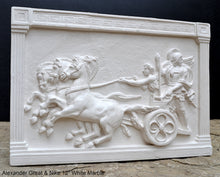 Load image into Gallery viewer, Roman Greek Chariot Thorvaldsen Alexander Great & Nike Artifact Carved Sculpture Statue www.Neo-Mfg.com 12" h10