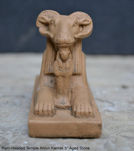 Load image into Gallery viewer, Egyptian Sphinx Ram-Headed Temple Amun Karnak Carving sculpture statue 5" www.Neo-Mfg.com