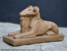 Load image into Gallery viewer, Egyptian Sphinx Ram-Headed Temple Amun Karnak Carving sculpture statue 5" www.Neo-Mfg.com