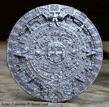 Load image into Gallery viewer, History MAYAN AZTEC CALENDAR Sculptural wall relief plaque 7" www.Neo-Mfg.com b9