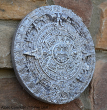 Load image into Gallery viewer, History MAYAN AZTEC CALENDAR Sculptural wall relief plaque 7" www.Neo-Mfg.com b9