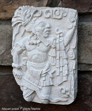 Load image into Gallery viewer, Aztec Maya Mesoamerica Priest plaque wall Sculpture relief www.Neo-Mfg.com 7" k24