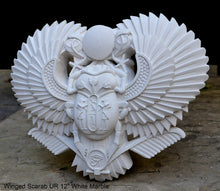 Load image into Gallery viewer, History Egyptian Scarab Ur Pediment hieroglyph Sculptural wall relief www.Neo-Mfg.com 12"
