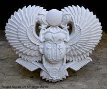 Load image into Gallery viewer, History Egyptian Scarab Ur Pediment hieroglyph Sculptural wall relief www.Neo-Mfg.com 12"