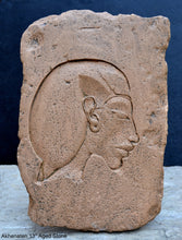 Load image into Gallery viewer, History Egyptian Akhenaten Sculptural wall relief www.Neo-Mfg.com 13" Museum reproduction L3