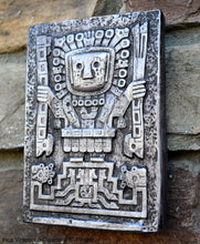Load image into Gallery viewer, Inca Viracocha Tiwanaku Gateway sun Sculptural wall relief plaque 6" www.Neo-Mfg.com home decor k16