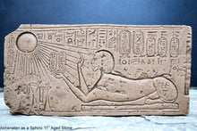 Load image into Gallery viewer, Egyptian Akhenaten as a Sphinx artifact Carved Sculpture Statue 11" ww.Neo-Mfg.com Museum reproduction e2