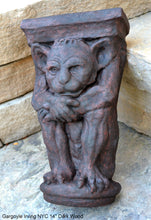 Load image into Gallery viewer, Gargoyle Irving NYC wall Shelf corbel Grotesque goblin sculpture www.NEO-MFG.com 14" Medieval