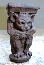 Load image into Gallery viewer, Gargoyle Irving NYC wall Shelf corbel Grotesque goblin sculpture www.NEO-MFG.com 14" Medieval