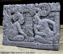 Load image into Gallery viewer, Aztec Mayan Itzamnaah Ixchel Itzamná sculpture Artifact Carved Sculpture Statue 11&quot; www.Neo-Mfg.com wall plaque relief m6
