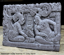 Load image into Gallery viewer, Aztec Mayan Itzamnaah Ixchel Itzamná sculpture Artifact Carved Sculpture Statue 11" www.Neo-Mfg.com wall plaque relief m6