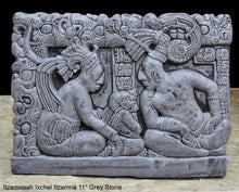 Load image into Gallery viewer, Aztec Mayan Itzamnaah Ixchel Itzamná sculpture Artifact Carved Sculpture Statue 11" www.Neo-Mfg.com wall plaque relief m6
