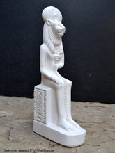Load image into Gallery viewer, Egyptian Sekhmet seated Sculpture Statue 9" Tall www.Neo-Mfg.com