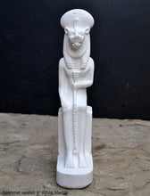 Load image into Gallery viewer, Egyptian Sekhmet seated Sculpture Statue 9" Tall www.Neo-Mfg.com