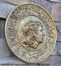 Load image into Gallery viewer, Roman Greek Alexander the Great Lysimachos Sculptural Wall relief plaque www.Neo-Mfg.com 12&quot; c12
