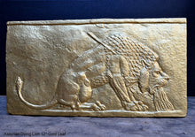 Load image into Gallery viewer, Assyrian Dying Lion Sculpture museum reproduction art 12" www.Neo-Mfg.com home decor relief e25