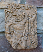 Load image into Gallery viewer, Aztec Maya Mesoamerica Priest plaque wall Sculpture relief www.Neo-Mfg.com 7" k24