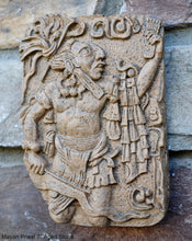 Load image into Gallery viewer, Aztec Maya Mesoamerica Priest plaque wall Sculpture relief www.Neo-Mfg.com 7" k24