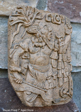 Load image into Gallery viewer, Aztec Maya Mesoamerica Priest plaque wall Sculpture relief www.Neo-Mfg.com 7" k24
