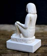 Load image into Gallery viewer, Egyptian Scribe Nakhtsebek seated sitting statue Sculpture 3.34" www.Neo-Mfg.com museum reproduction
