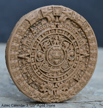 Load image into Gallery viewer, History MAYAN AZTEC CALENDAR Sculptural wall relief plaque 3.125" mini www.Neo-Mfg.com