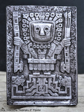 Load image into Gallery viewer, Inca Viracocha Tiwanaku Gateway sun Sculptural wall relief plaque 6" www.Neo-Mfg.com home decor k16