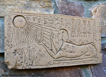 Load image into Gallery viewer, Egyptian Akhenaten as a Sphinx artifact Carved Sculpture Statue 11" ww.Neo-Mfg.com Museum reproduction e2