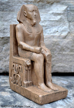 Load image into Gallery viewer, History Egyptian Khafra KHEPHREN Artifact Sculpture Statue 6" www.Neo-Mfg.com Museum reproduction