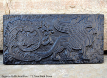 Load image into Gallery viewer, Griffin gryphon Winged lion wall Sculpture plaque 11" www.Neo-Mfg.com Home decor mystical e20