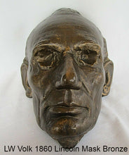 Load image into Gallery viewer, History Abraham abe Lincoln L.W Volk bust life mask full size 1860 www.neo-mfg.com