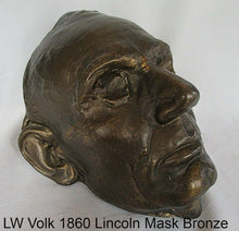 Load image into Gallery viewer, History Abraham abe Lincoln L.W Volk bust life mask full size 1860 www.neo-mfg.com