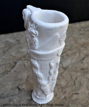 Load image into Gallery viewer, Sumerian Libation Cup of King Gudea Caduceus votive chalice statue Sculpture 9.25" www.Neo-Mfg.com museum reproduction