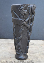 Load image into Gallery viewer, Sumerian Libation Cup of King Gudea Caduceus votive chalice statue Sculpture 9.25" www.Neo-Mfg.com museum reproduction