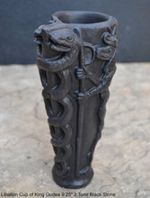 Load image into Gallery viewer, Sumerian Libation Cup of King Gudea Caduceus votive chalice statue Sculpture 9.25" www.Neo-Mfg.com museum reproduction