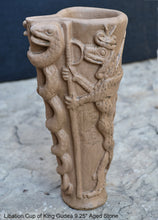 Load image into Gallery viewer, Sumerian Libation Cup of King Gudea Caduceus votive chalice statue Sculpture 9.25" www.Neo-Mfg.com museum reproduction