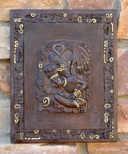 Load image into Gallery viewer, History Aztec Maya Kukulkan framed stone Sculpture Statue 12" Tall www.Neo-Mfg.com