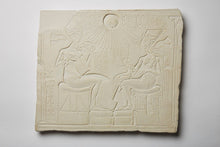 Load image into Gallery viewer, History Egyptian Akhenaten, Nefertiti & Daughters Plaque Artifact Sculpture 15.75" www.Neo-Mfg.com Museum Reproduction