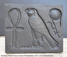 Load image into Gallery viewer, History Egyptian Building Artifact Horus name of Nectanebo I Carved Sculpture Statue www.Neo-Mfg.com Wall art 8.5" g23