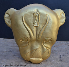 Load image into Gallery viewer, History Egyptian Leopard Tut tomb 12" sculpture wall plaque statue www.Neo-Mfg.com Museum reproduction sekhmet p15