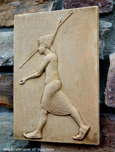 Load image into Gallery viewer, History Egyptian Kinf Tut Tutankhamun with spear plaque Tomb Tut Artifact Sculpture Statue 10" www.Neo-Mfg.com Museum Replica d27