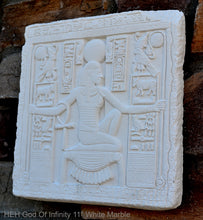 Load image into Gallery viewer, Egyptian HEH God Of Infinity Tutankhamen Fragment Plaque Wall Frieze 11" www.NEO-MFG.com