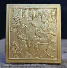 Load image into Gallery viewer, History Egyptian King Tutankhamun Tut Golden Shrine Great Enchantress Right side Sculpture 4.5" www.Neo-Mfg.com Museum Reproduction k4