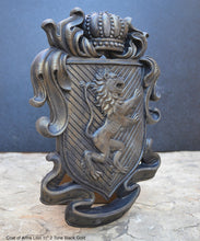 Load image into Gallery viewer, Decor Coat of Arms Lion wall plaque sign 11" www.Neo-Mfg.com Rampant fighting j28