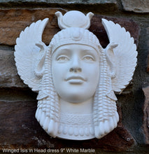 Load image into Gallery viewer, Egyptian Winged Isis in Head dress wall plaque Sculpture art 9" www.Neo-Mfg.com home decor p16