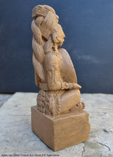 Load image into Gallery viewer, Aztec Mayan Idol Great Turtle & Sun Stone 9.5" Statue Sculpture www.Neo-Mfg.com maya