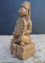 Load image into Gallery viewer, Aztec Mayan Idol Great Turtle & Sun Stone 9.5" Statue Sculpture www.Neo-Mfg.com maya
