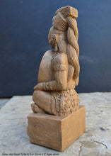 Load image into Gallery viewer, Aztec Mayan Idol Great Turtle & Sun Stone 9.5" Statue Sculpture www.Neo-Mfg.com maya