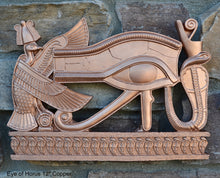 Load image into Gallery viewer, History Egyptian Pharaoh Eye of Horus Sculptural wall relief Neo-Mfg 12" h12